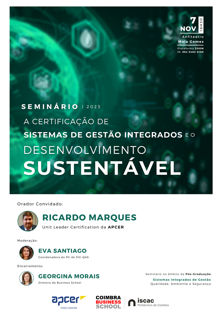 Seminario SIG 7 nov Sistemas de Gestão Integrados e o desenvolvimento Sustentavel 2023